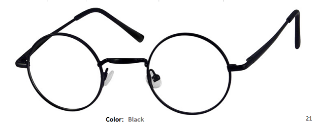 METAL FRAME-ROUND-Full Rim-Spring Hinges-Custom Reading Glasses-CE0054