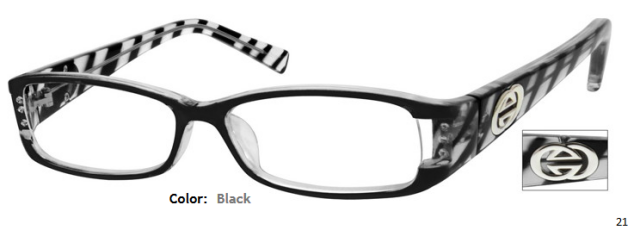 PLASTIC FRAME-RECTANGULAR-Full Rim-Custom Reading Glasses-CE6562