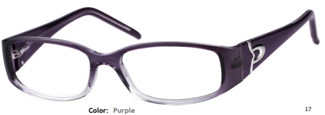 PLASTIC FRAME-RECTANGLE-Full Rim-Spring Hinges-Yellow-Purple-Custom Reading Glasses-CE7982