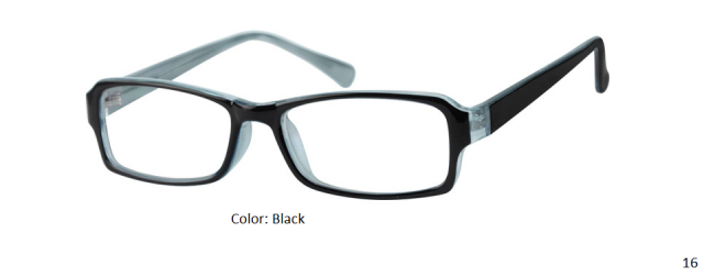 PLASTIC FRAME-RECTANGLE-Full Rim-Custom Reading Glasses-CE3438