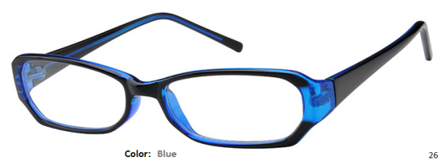 PLASTIC FRAME-RECTANGLE-Full Rim-Custom Reading Glasses-CE5833