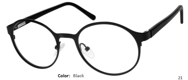 STAINLESS STEEL FRAME-ROUND-Full Rim-Spring Hinges-Custom Reading Glasses-CE7976