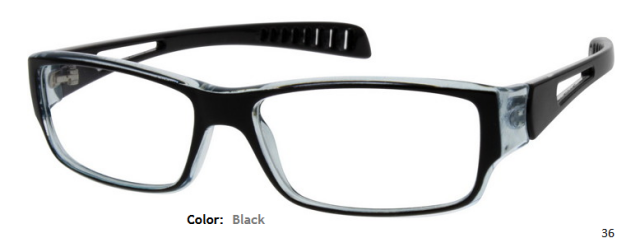 PLASTIC FRAME-RECTANGLE-Full Rim-Custom Reading Glasses-CE9462