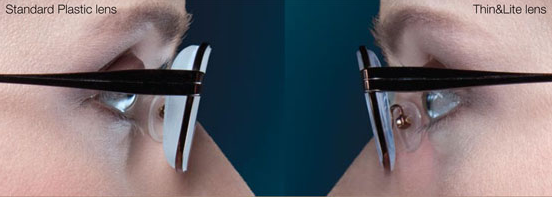 Order Thin & Lite Reading lenses reduce weight and thinkness!