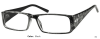 PLASTIC FRAME-RECTANGLE-Full Rim-Custom Reading Glasses-CE0362