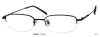 METAL/STAINLESS STEEL FRAME-RECTANGLE-HALF RIM-Custom Reading Glasses-CE8269