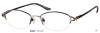 METAL FRAME-OVAL-HALF RIM-Spring Hinges-Custom Reading Glasses-CE9755