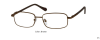 STAINLESS STEEL FRAME-RECTANGLE-Full Rim-Spring Hinges-Custom Reading Glasses-CE4054